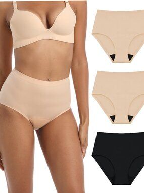 3 pairs of Postpartum/Incontenance Leak Proof Panties N4379